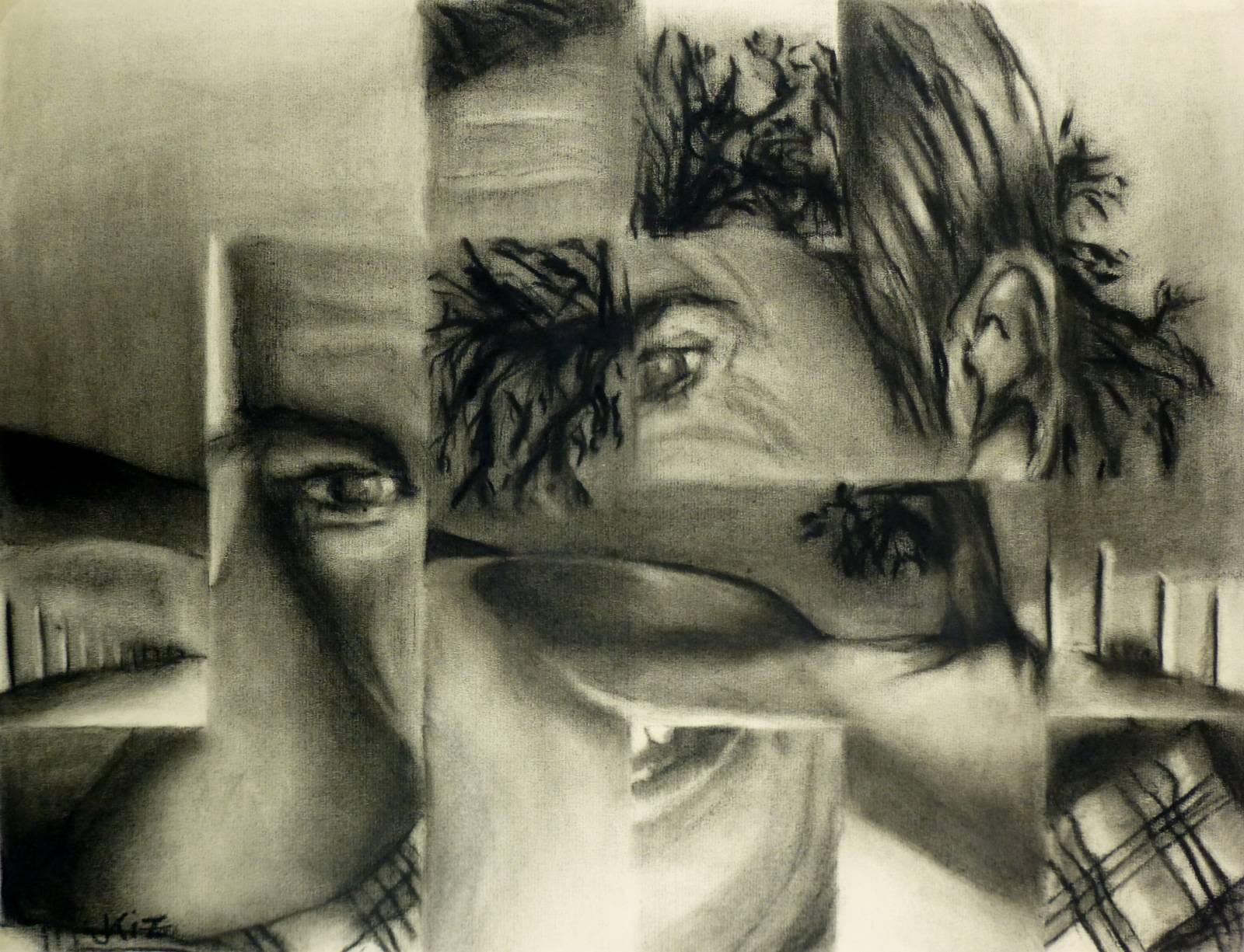 Figurative Art di Kismine Varner - Viso decostruito