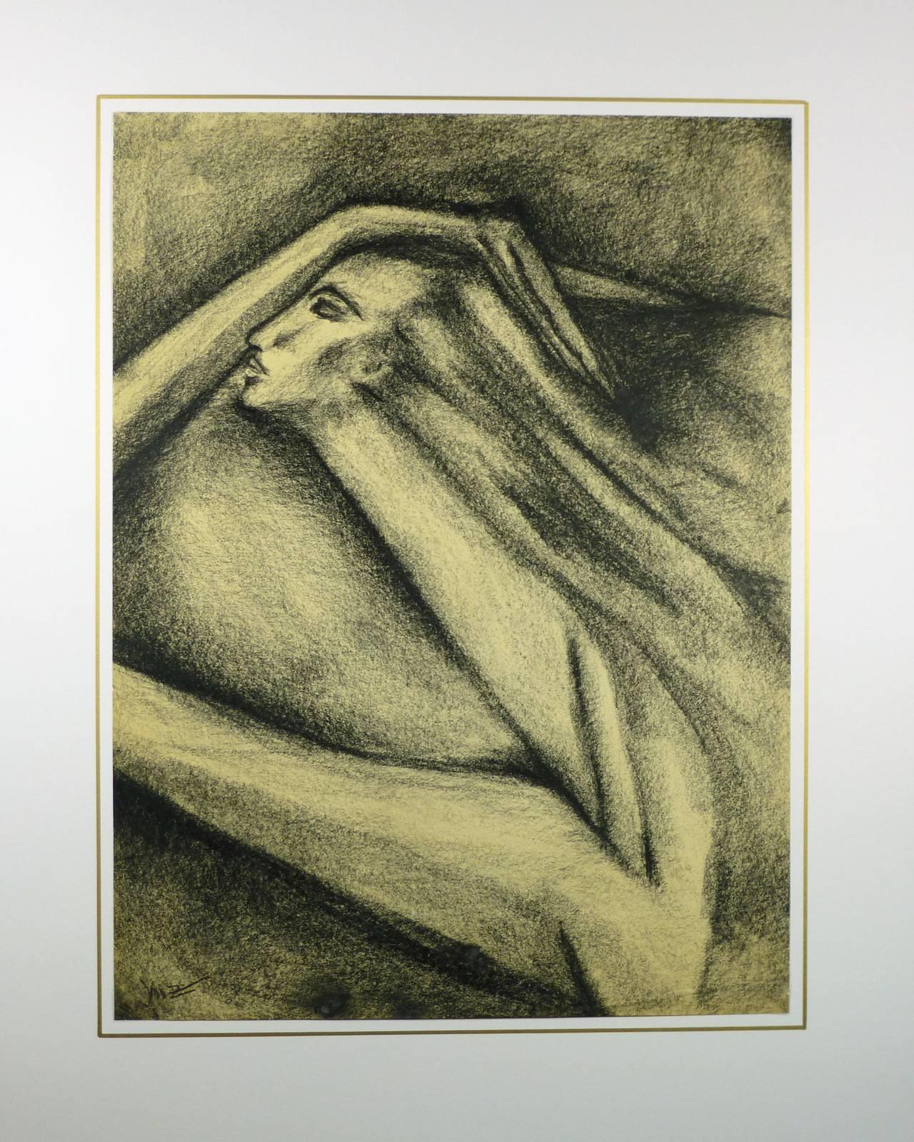 Il grande Elan della donna - Figurative Art Marrone di Kismine Varner