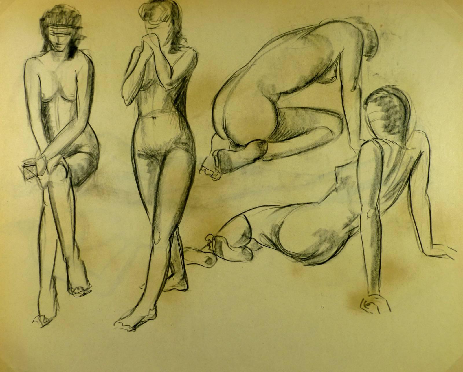 Four Nude Figures