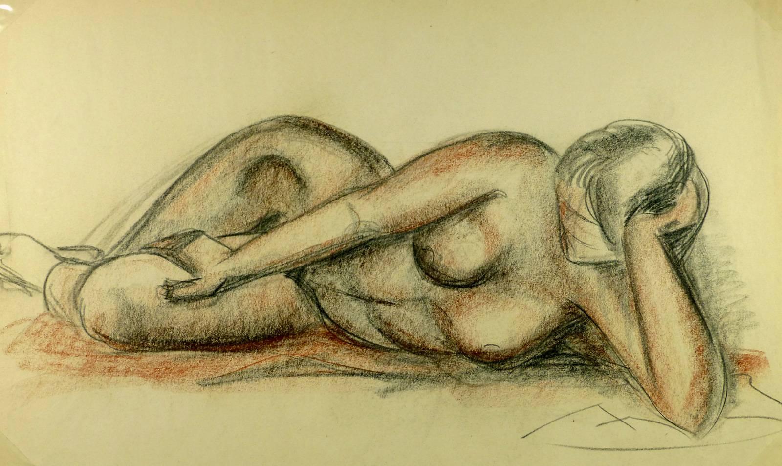 Nude Female - Art by A. Delamaire