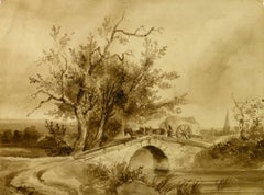 Lave-pinceau pour le pont de la pierre