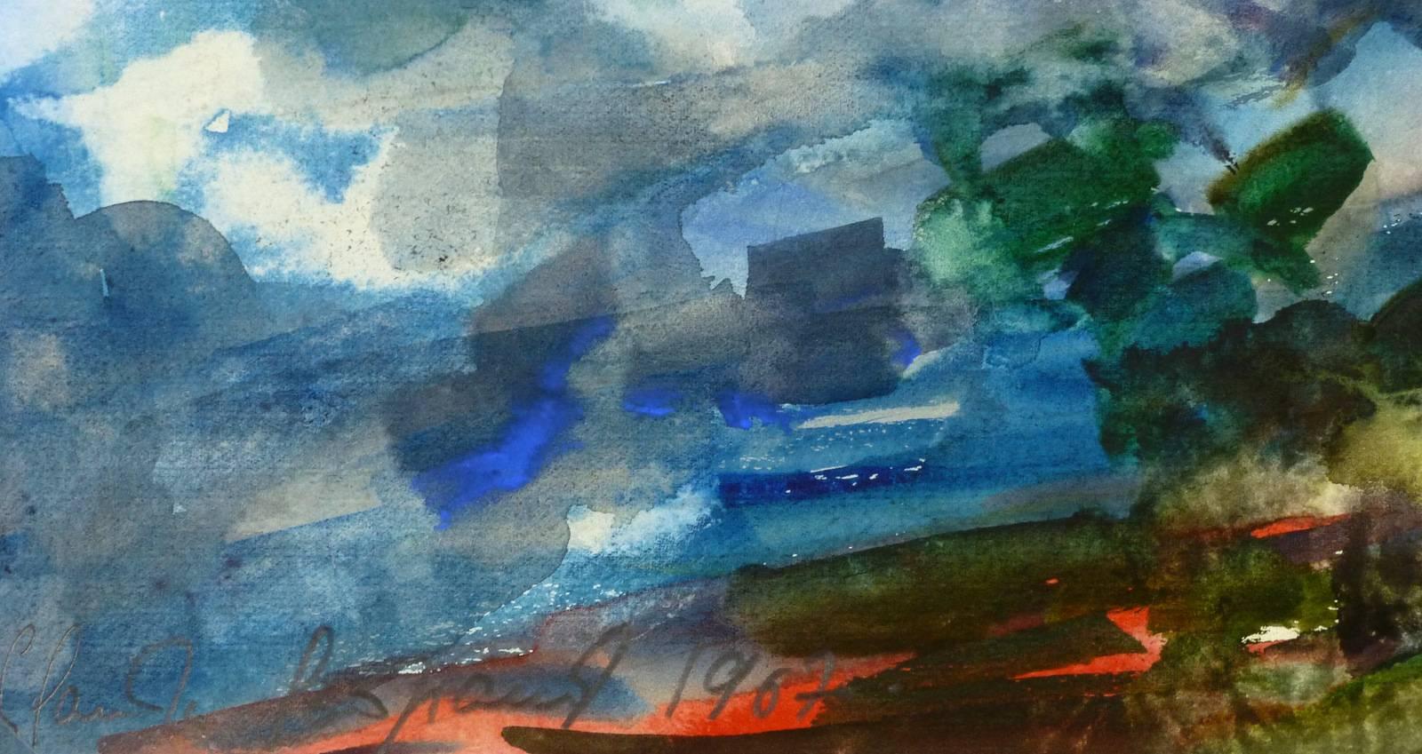 Blauer blauer Himmel – Art von Claude Pespaud