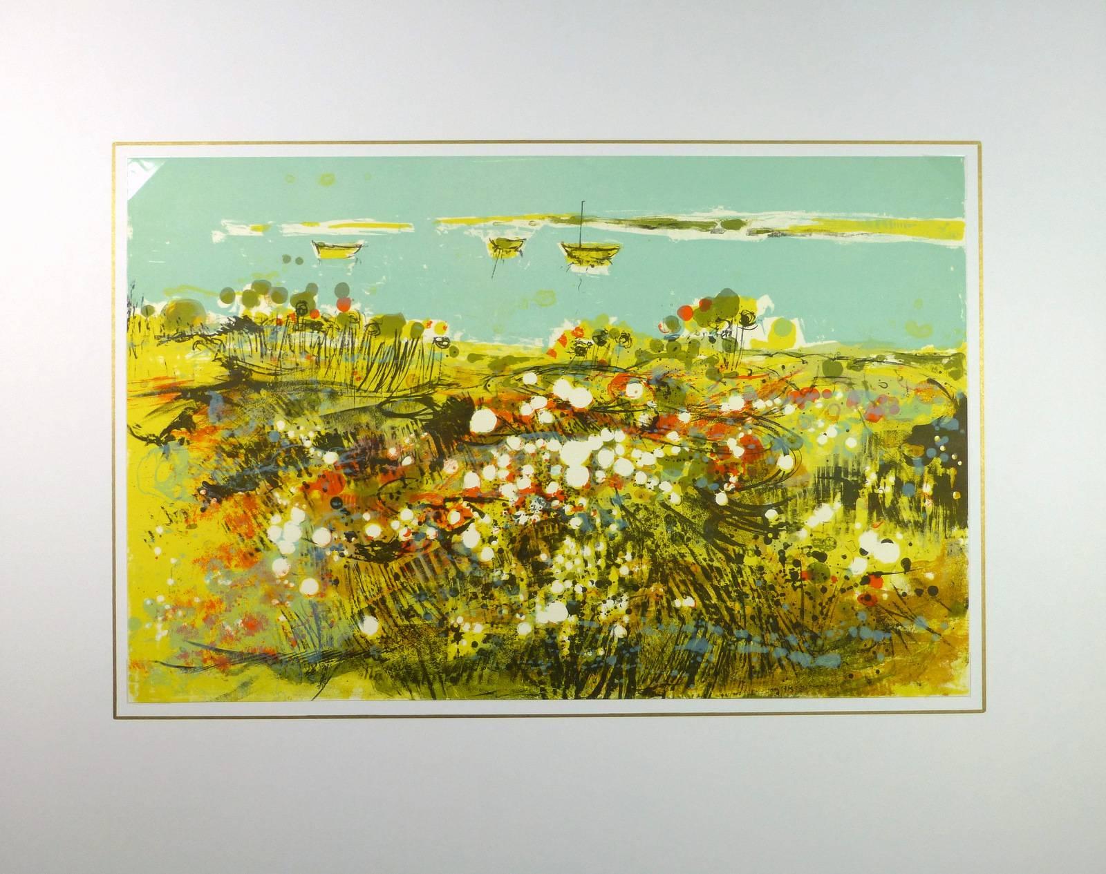 Paisaje Velero - Landscape Print Marrón de Unknown