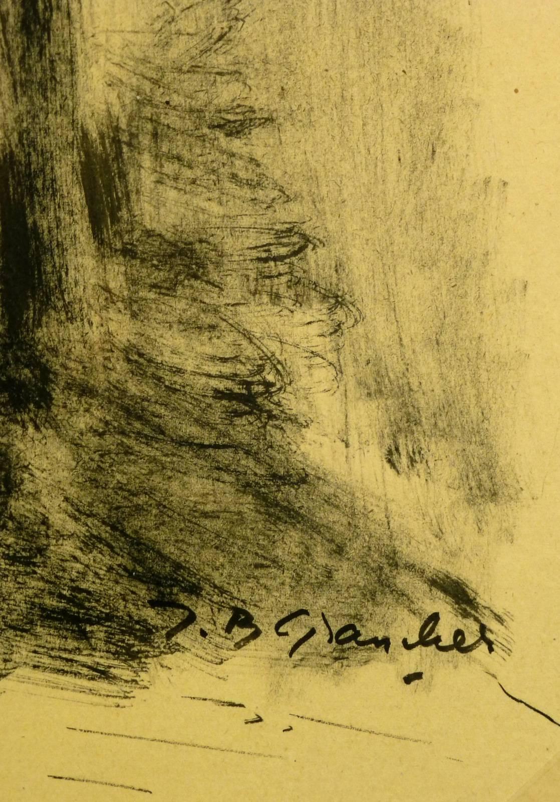 Nuit à Toléde, Spanien – Painting von Jean-Baptiste Grancher
