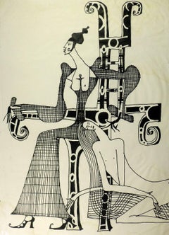 Moderne Figuren Lithographie