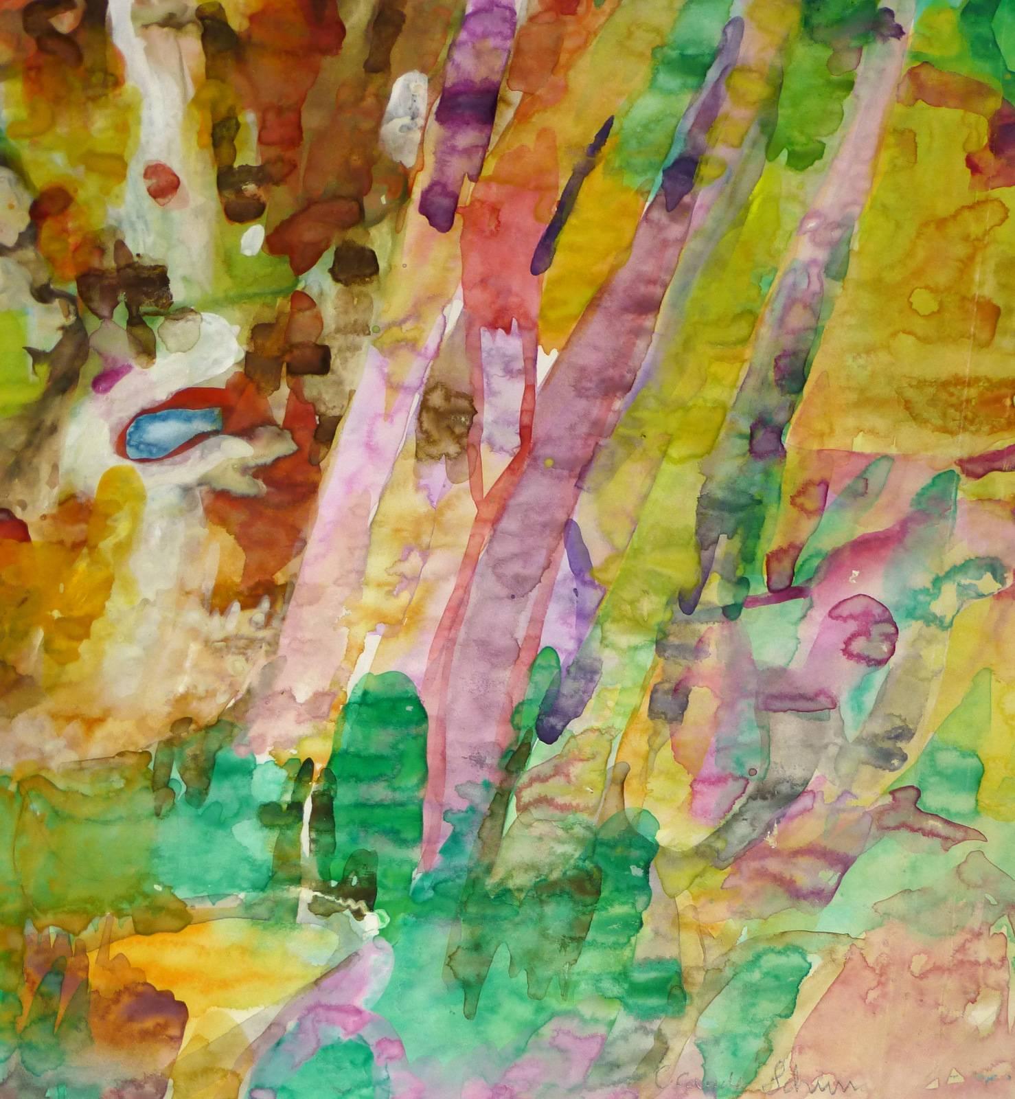 Kiefernholz (Braun), Abstract Drawing, von Claude Schun