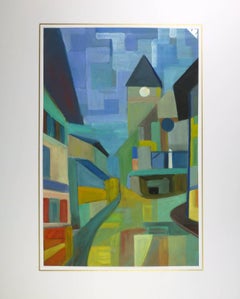 Cubist Street Scene