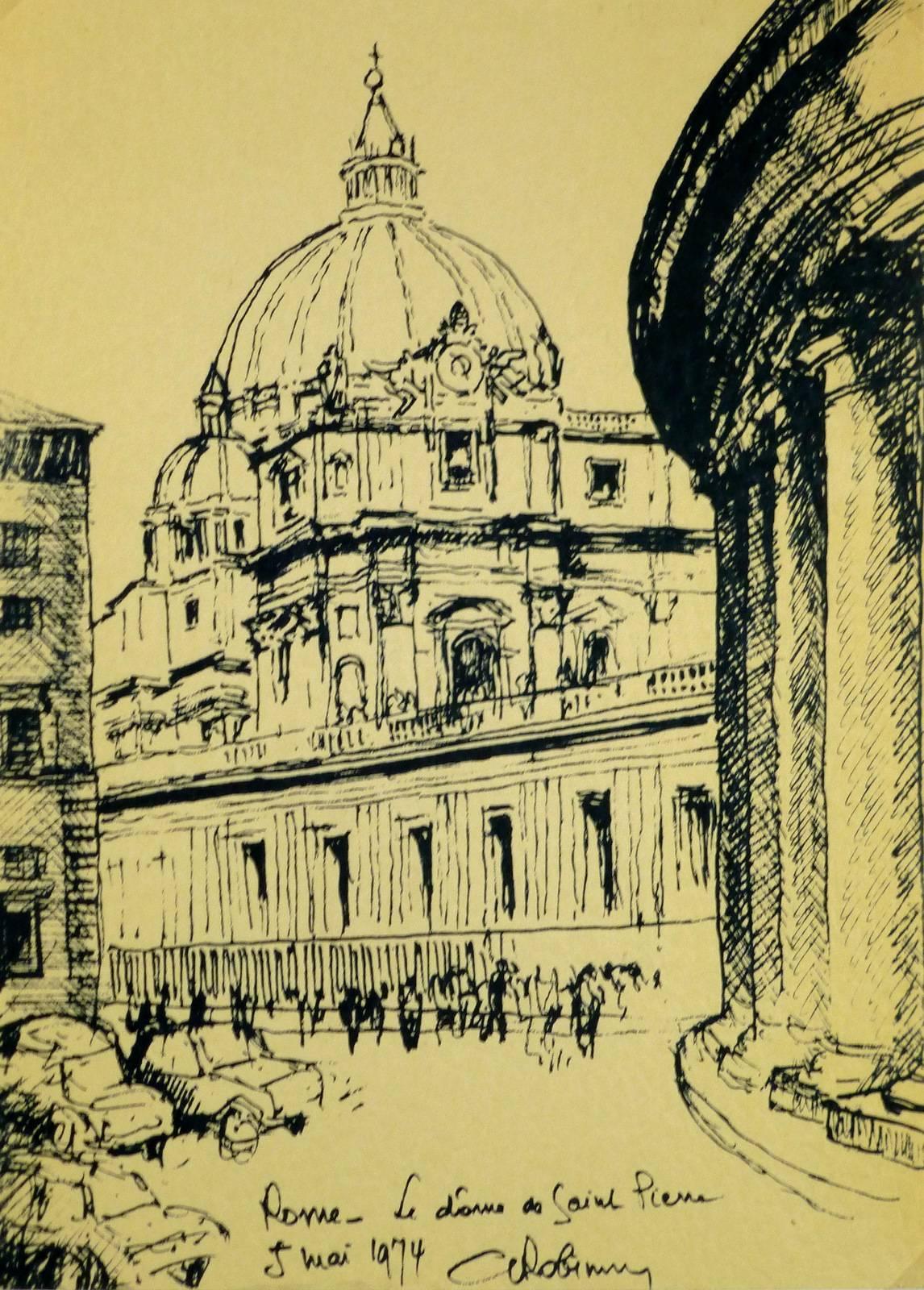 A. Robimu Landscape Art - St. Peter's Dome, Rome