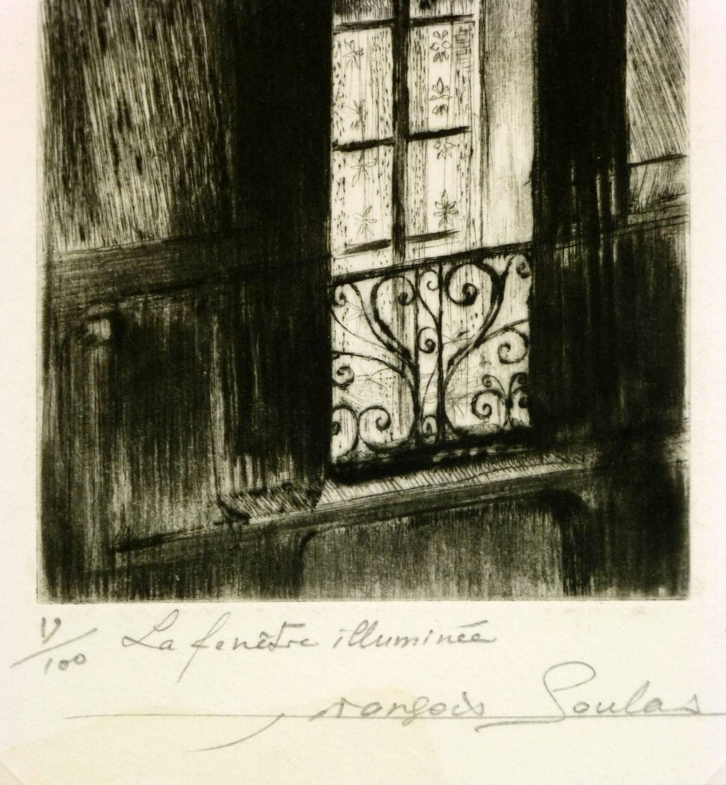 Ventana iluminada - Print de Francois Soulas