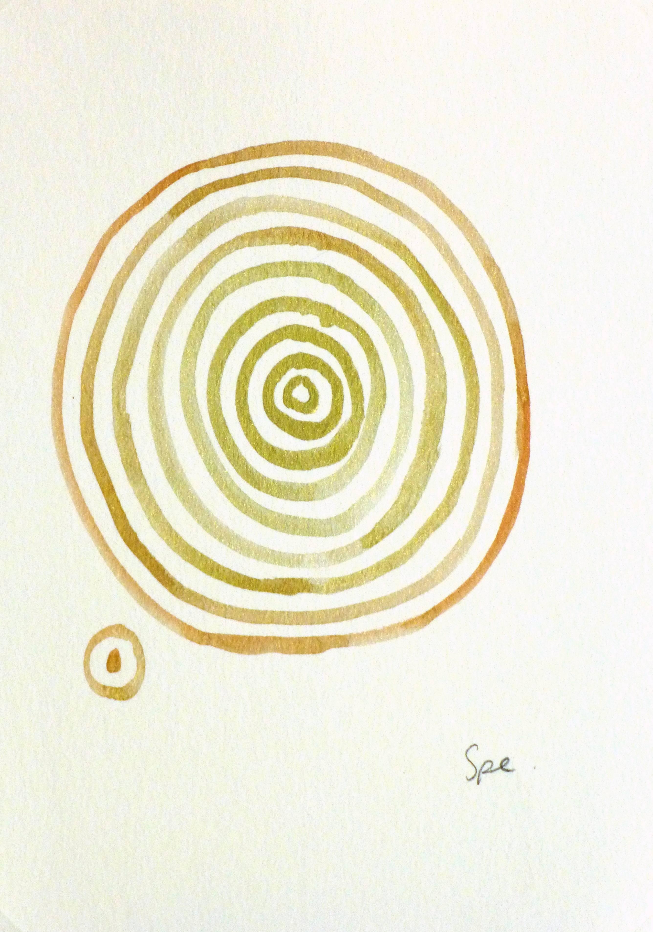 Spe  Abstract Painting - Concentric Circles