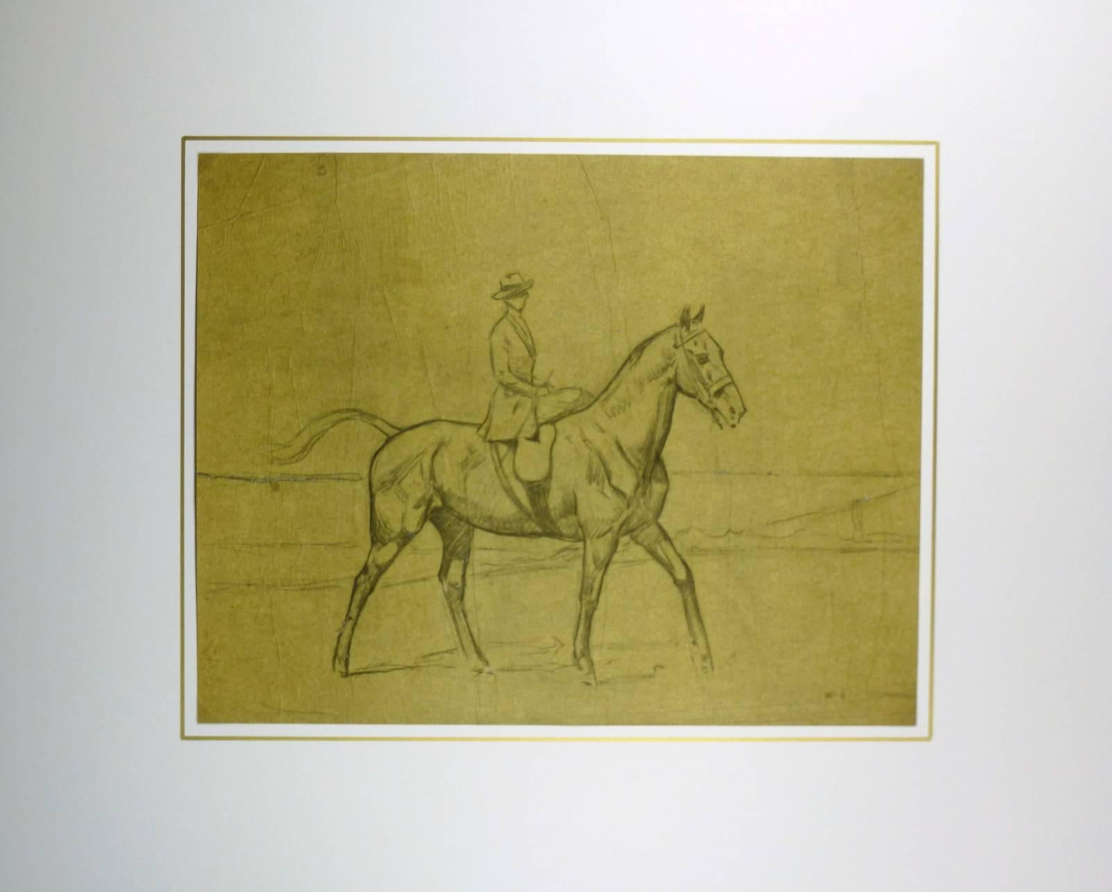 Woman on Horseback - Art by André Marchand