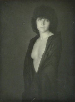 Vintage French Black and White Photograph - Dévêtue (Undressed)