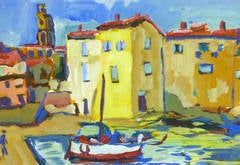Vintage French Landscape - French Riviera