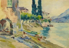 Vintage French Landscape - The Water's Edge