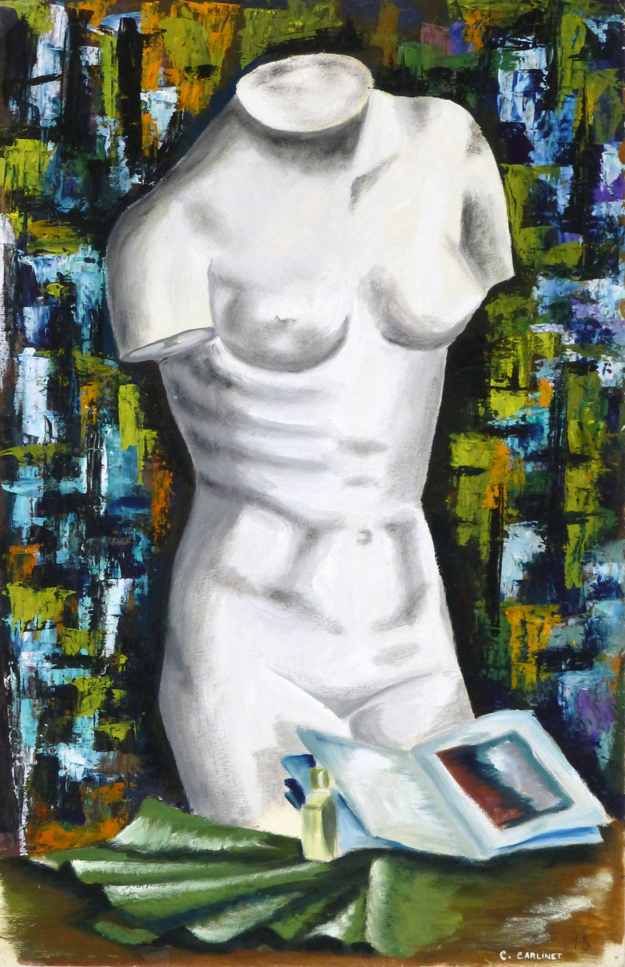 French Painting - Marble Torso