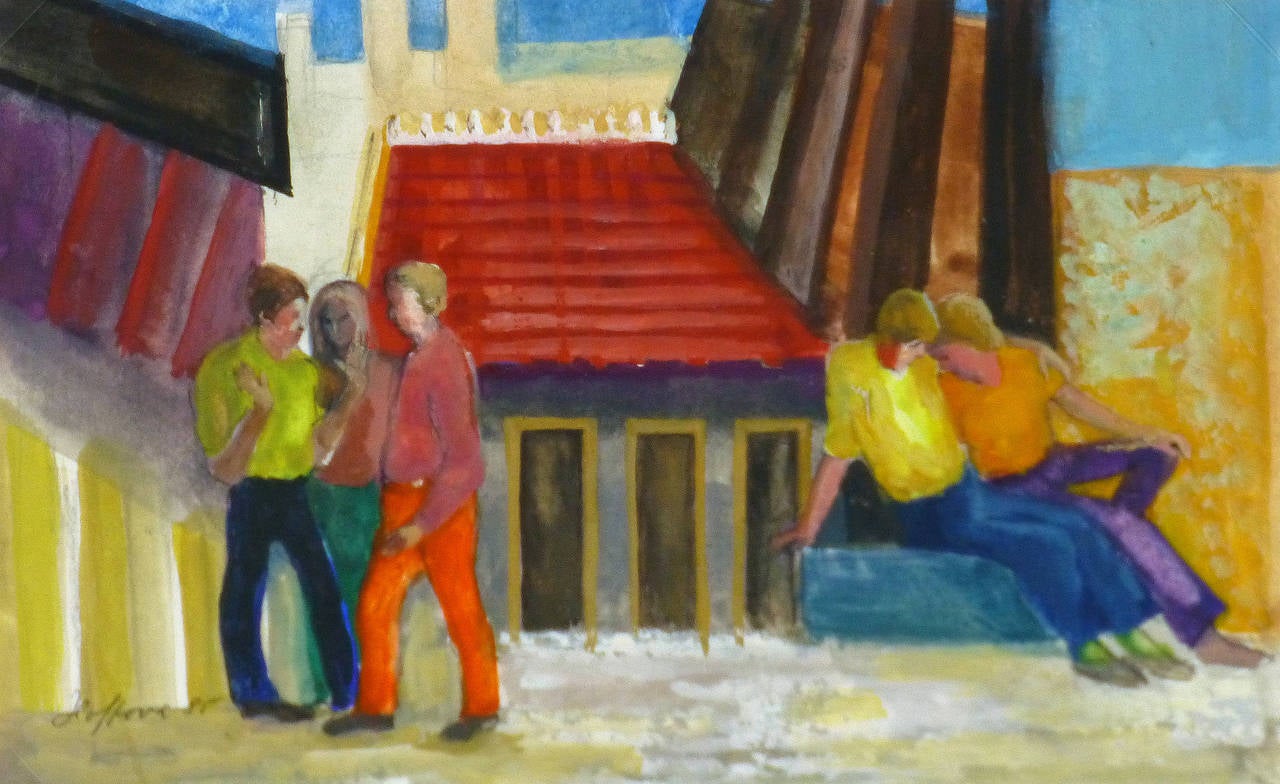 Figurative Painting de Elisabeth Hoffova - Pasar el rato