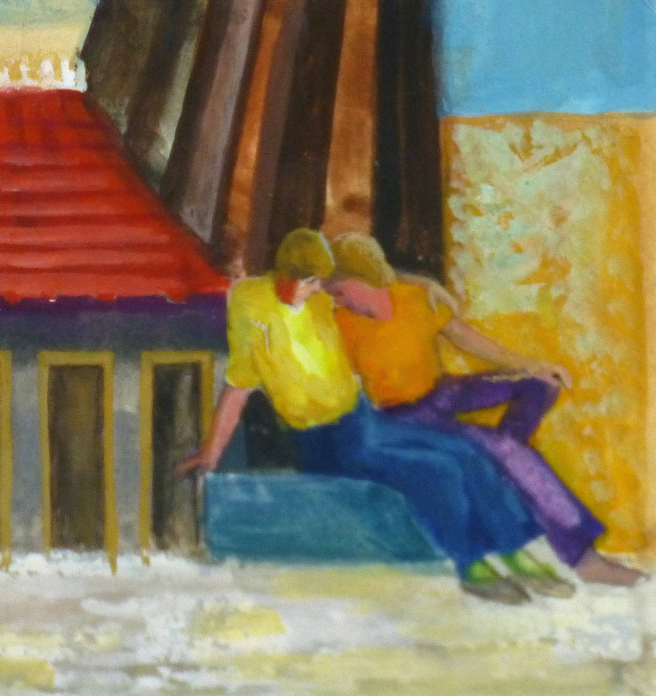 Pasar el rato - Painting de Elisabeth Hoffova