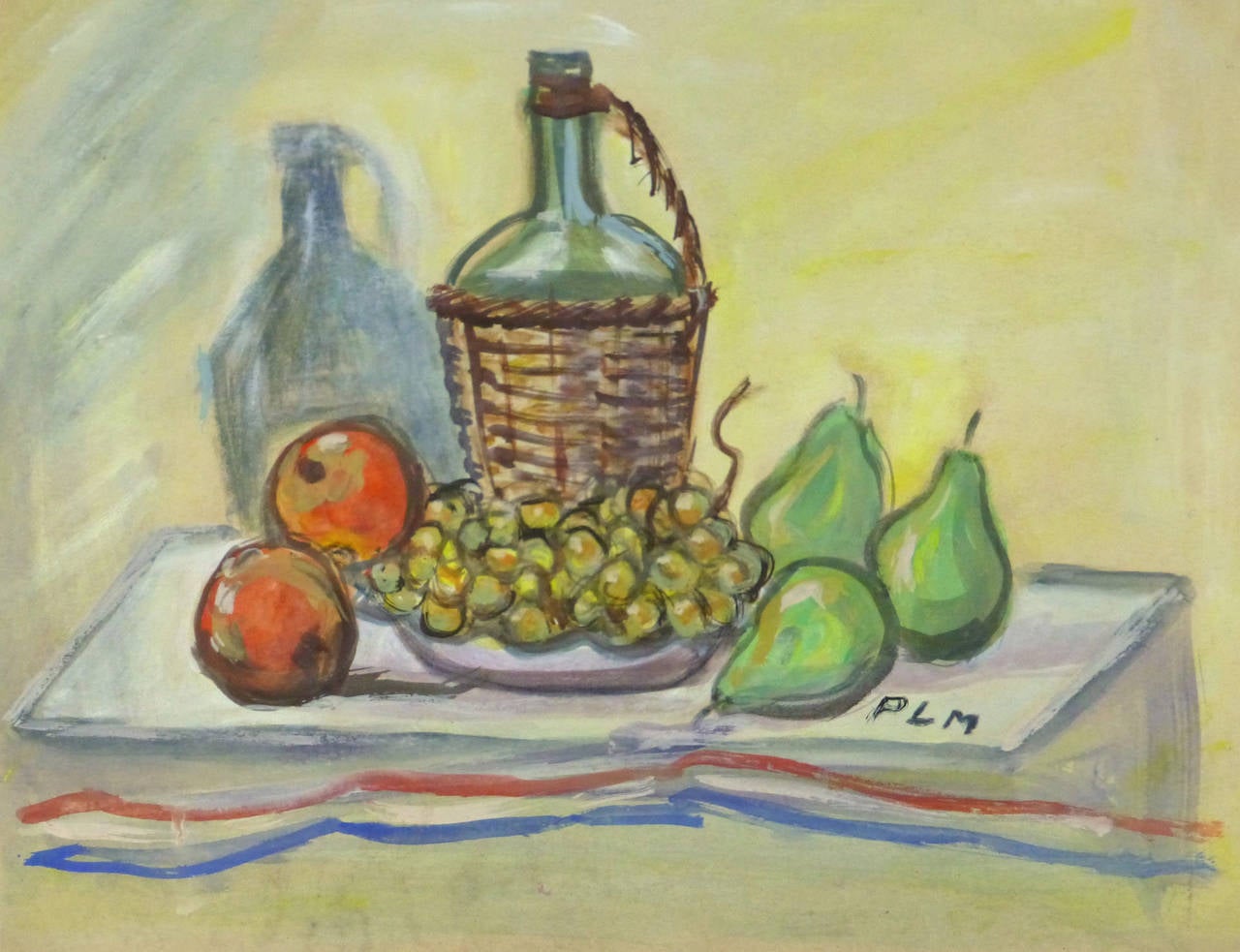 Unknown Still-Life Painting - Vintage French Still Life Painting