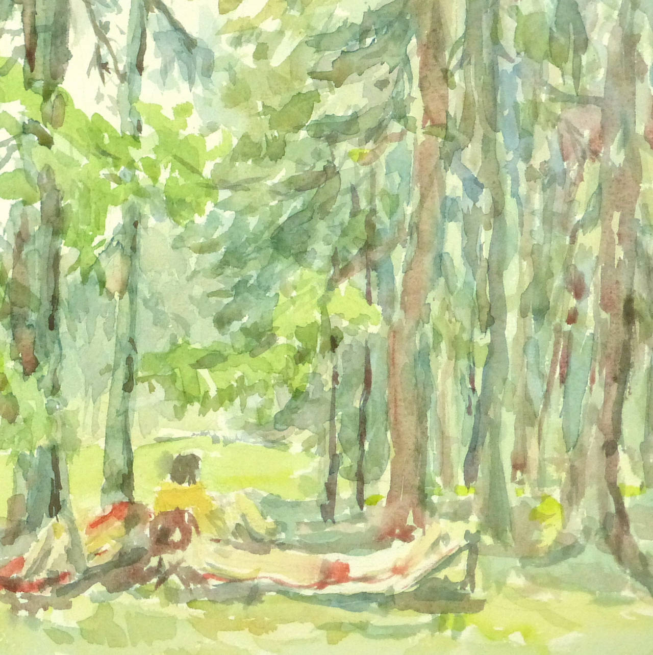 Wilhelm Kloden - Vintage Watercolor Landscape Painting ... Wilhelm Kloden - Vintage Watercolor Landscape Painting ...