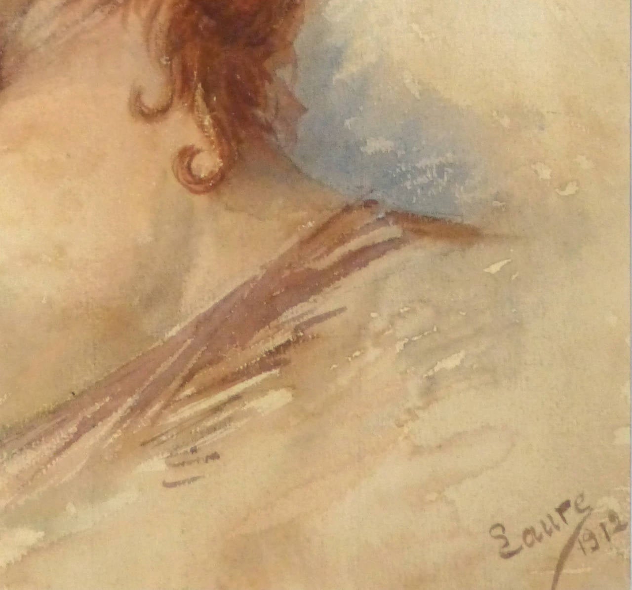 watercolor woman portrait