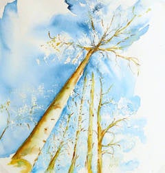French Watercolor Landscape Painting