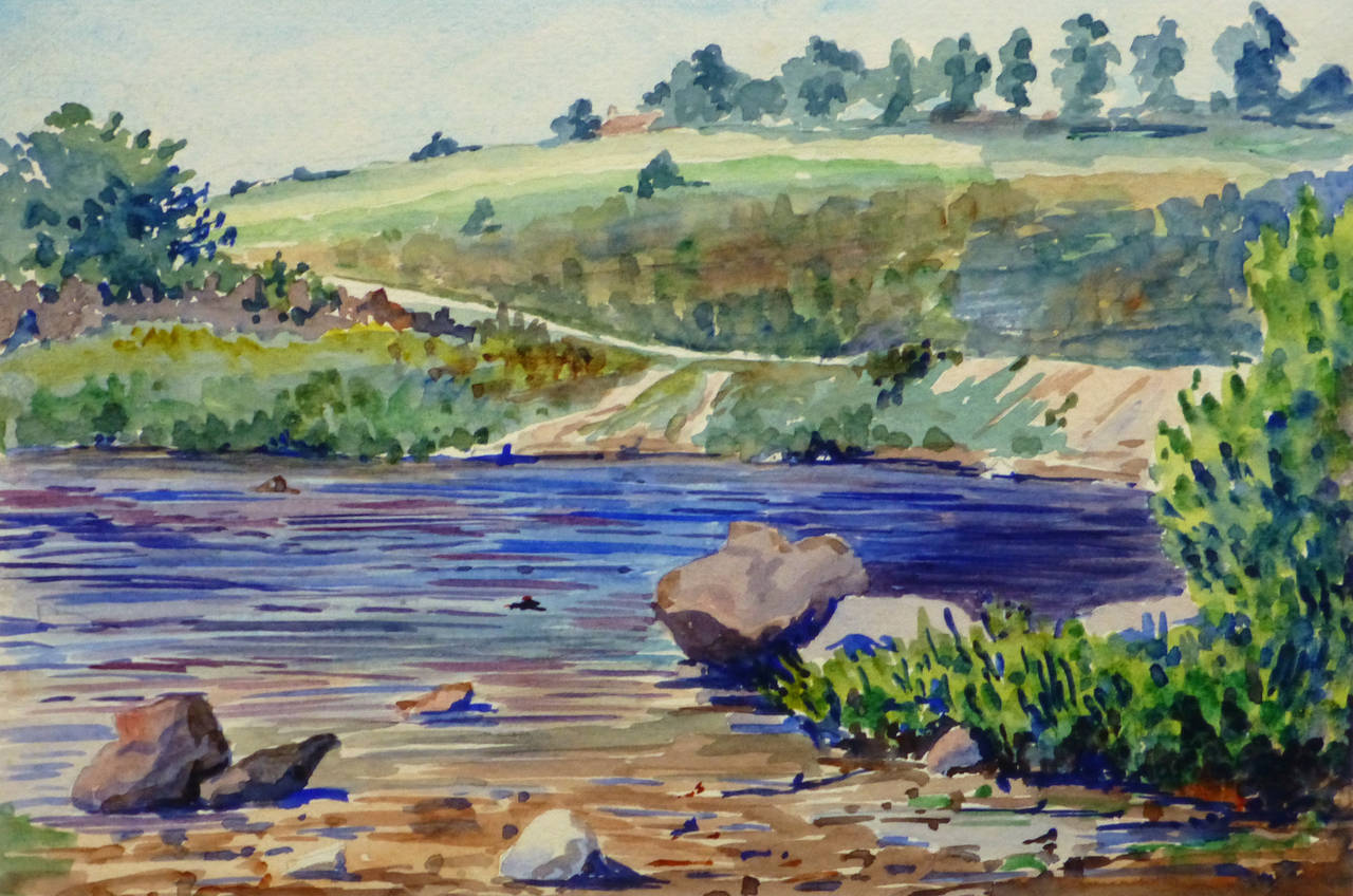 Roger Tochon Landscape Art - Banks of Rainbow River