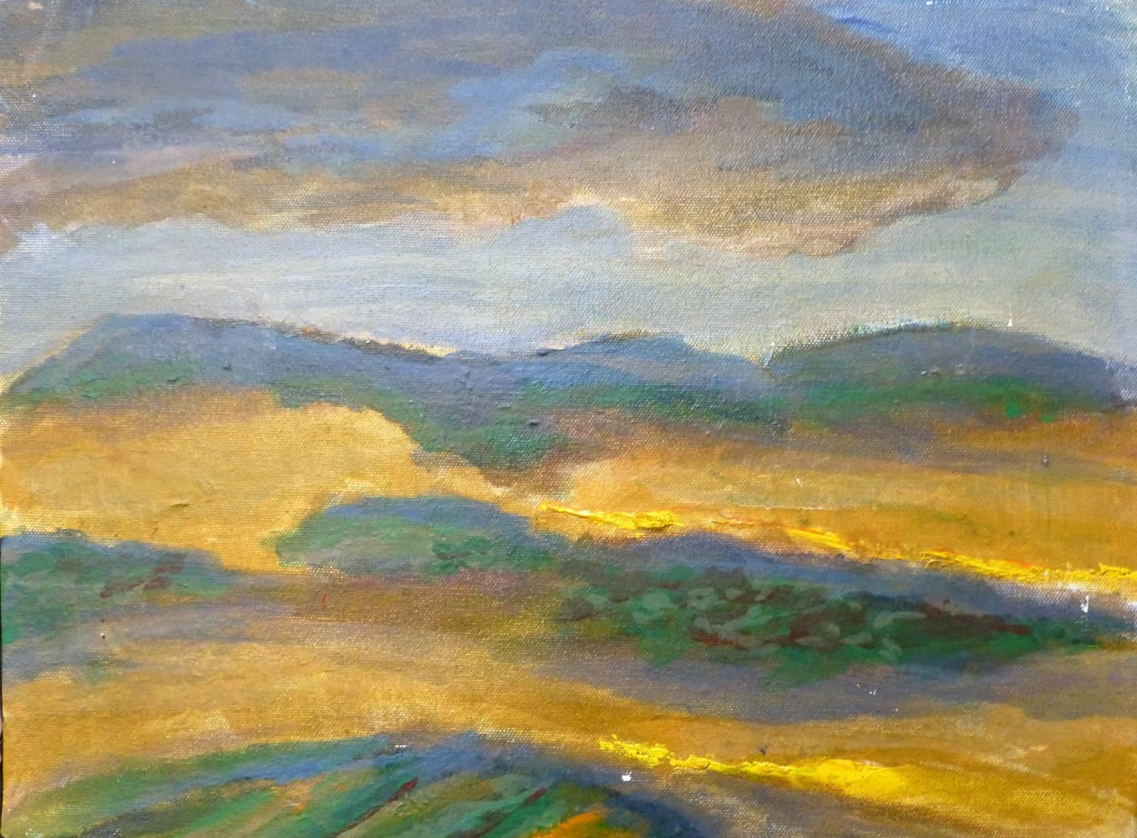 Robert Vala Landscape Painting - Desert Mountain Landscape