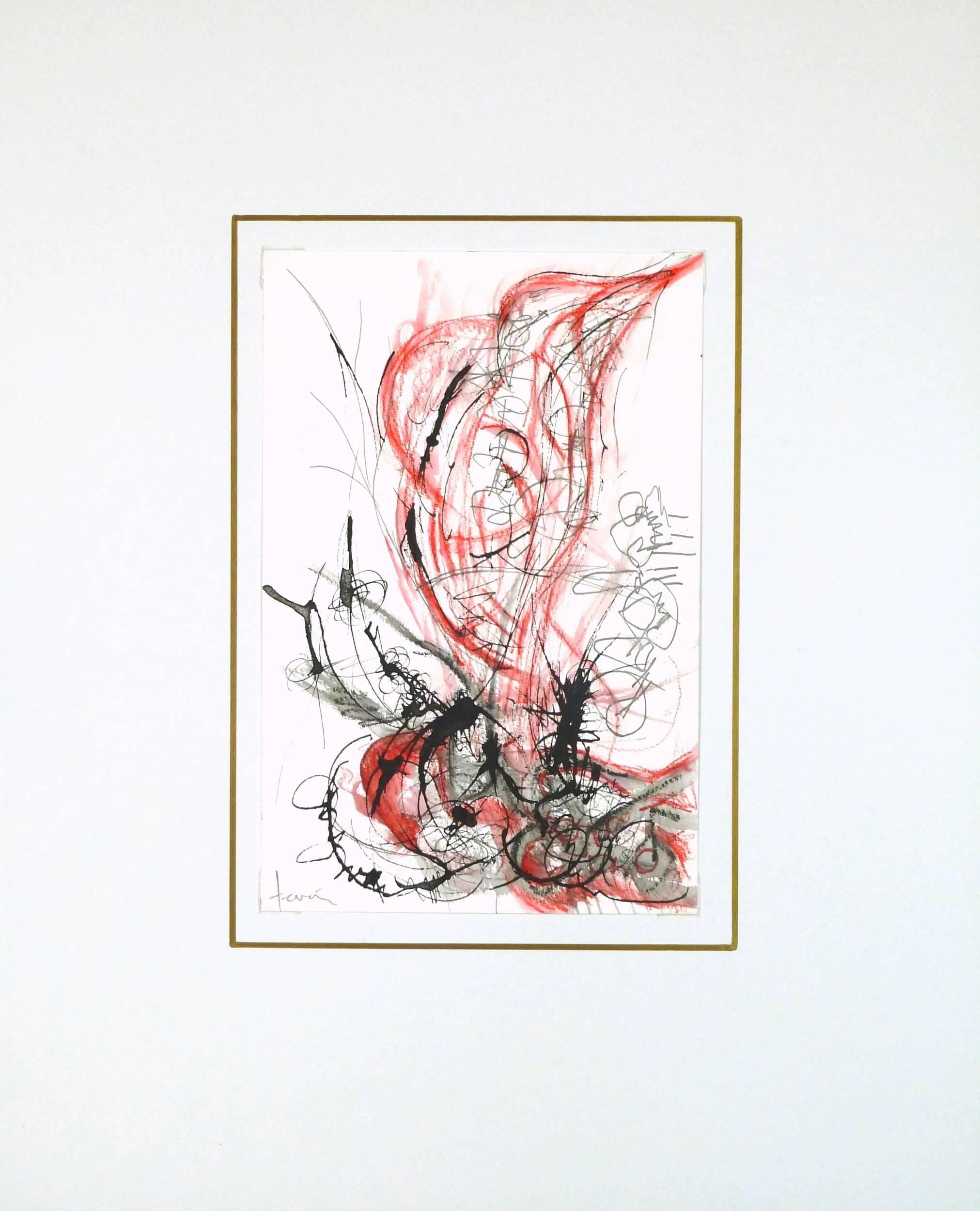 Astratto della fiamma - Painting di Imelda Teran