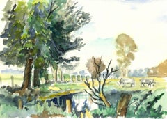 Aquarelle - Pasture