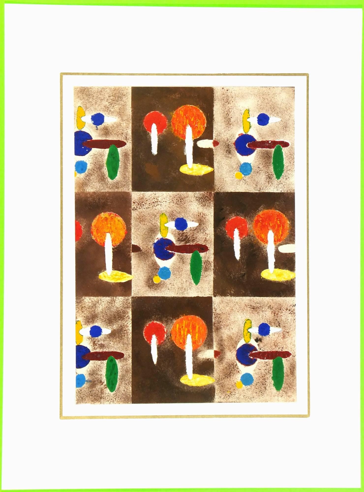 Abstrakt (Braun), Abstract Painting, von Unknown