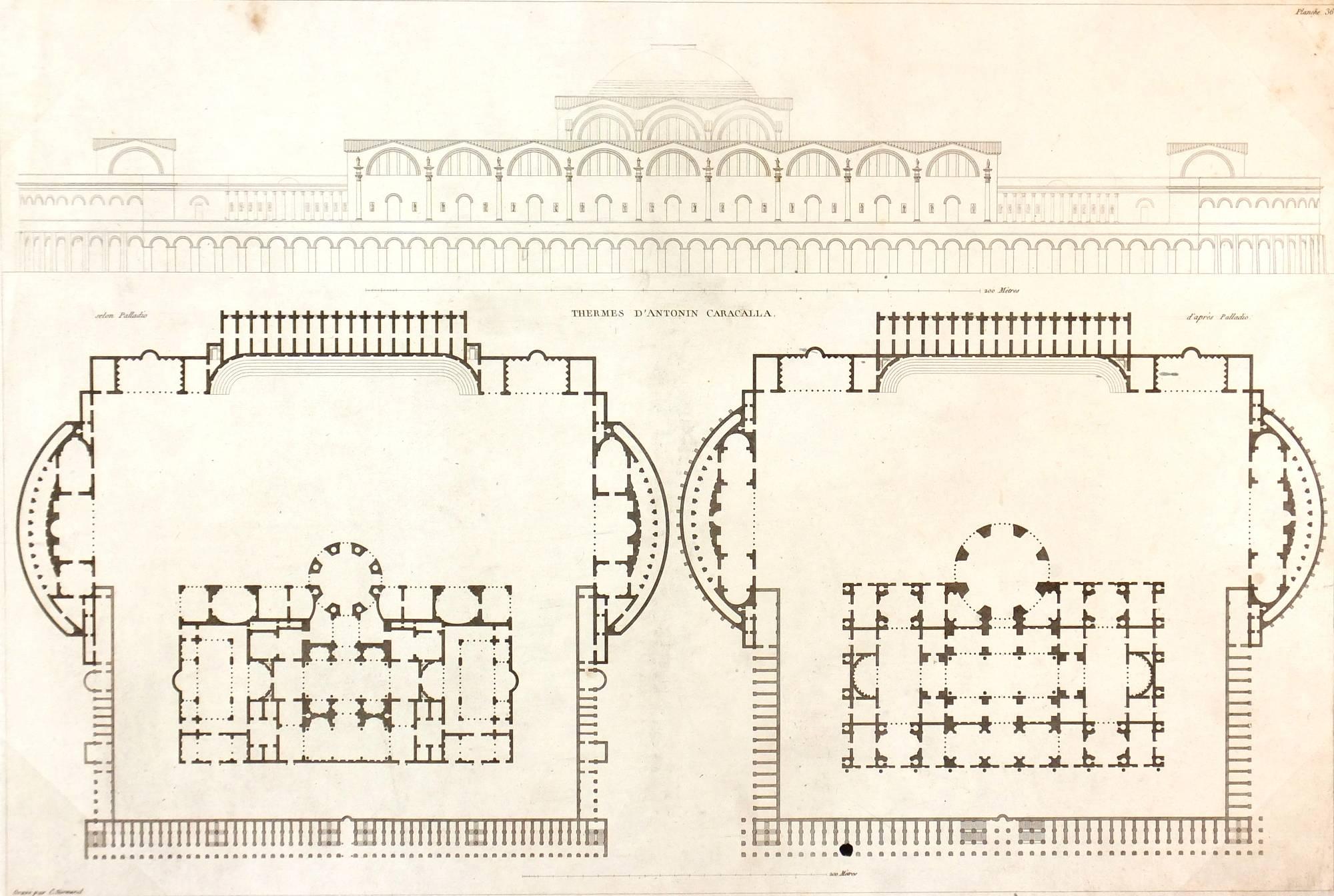 Unknown Interior Print - Architectural Engraving, 1800