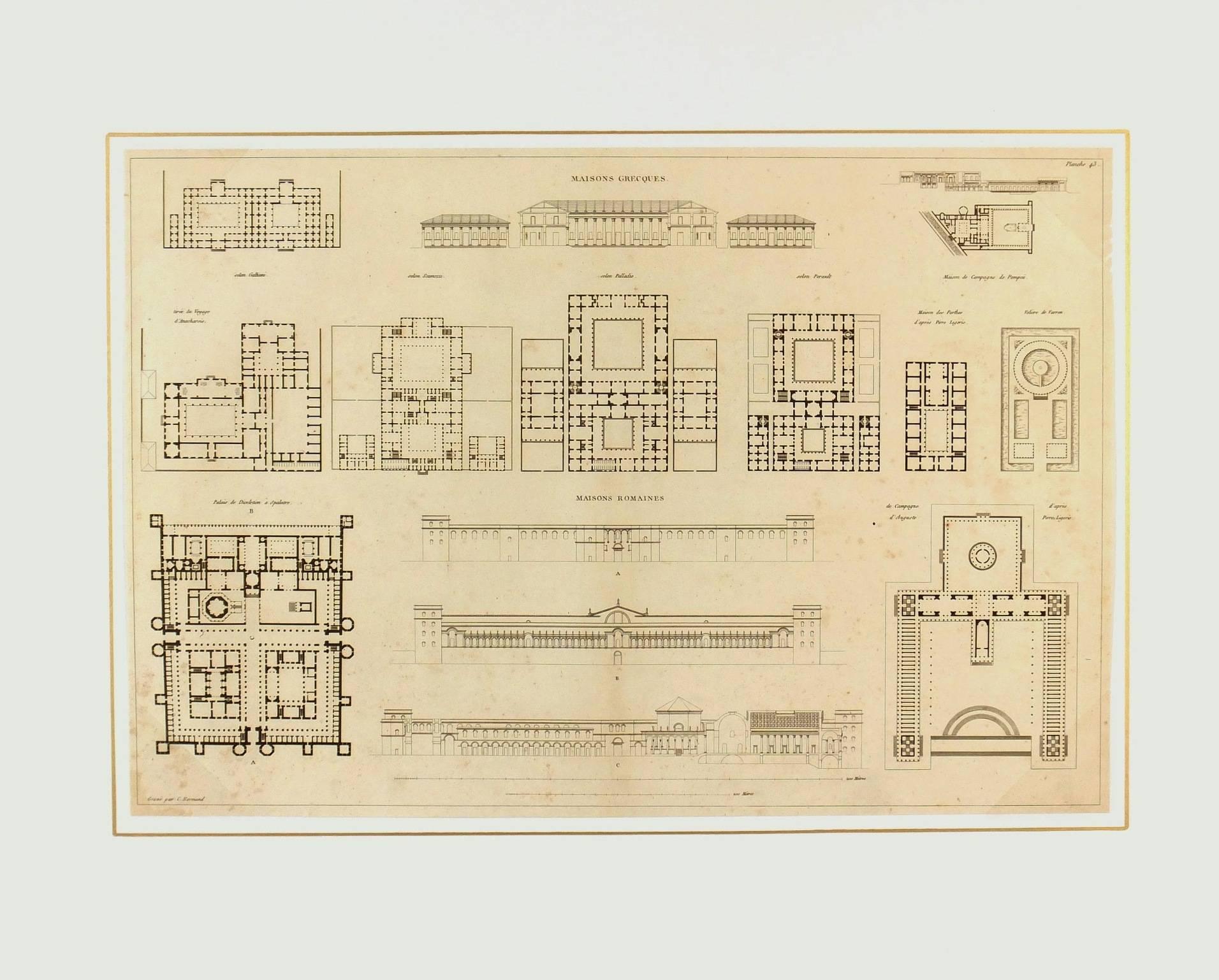 Ancient Greek Homes, 1800 - Print by Unknown