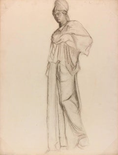 Charcoal Drawing of Athena, C. 1930