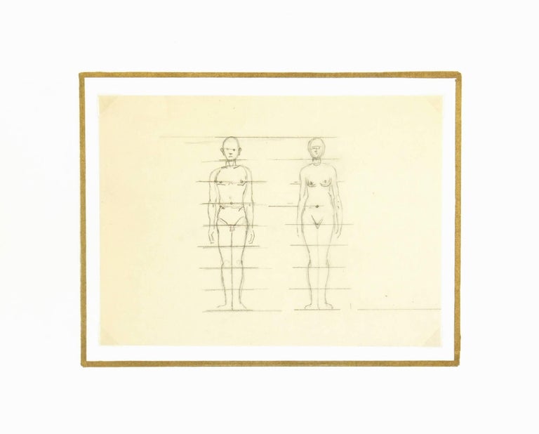 Werner Bell Nudes Profile Sketches II For Sale at 1stDibs