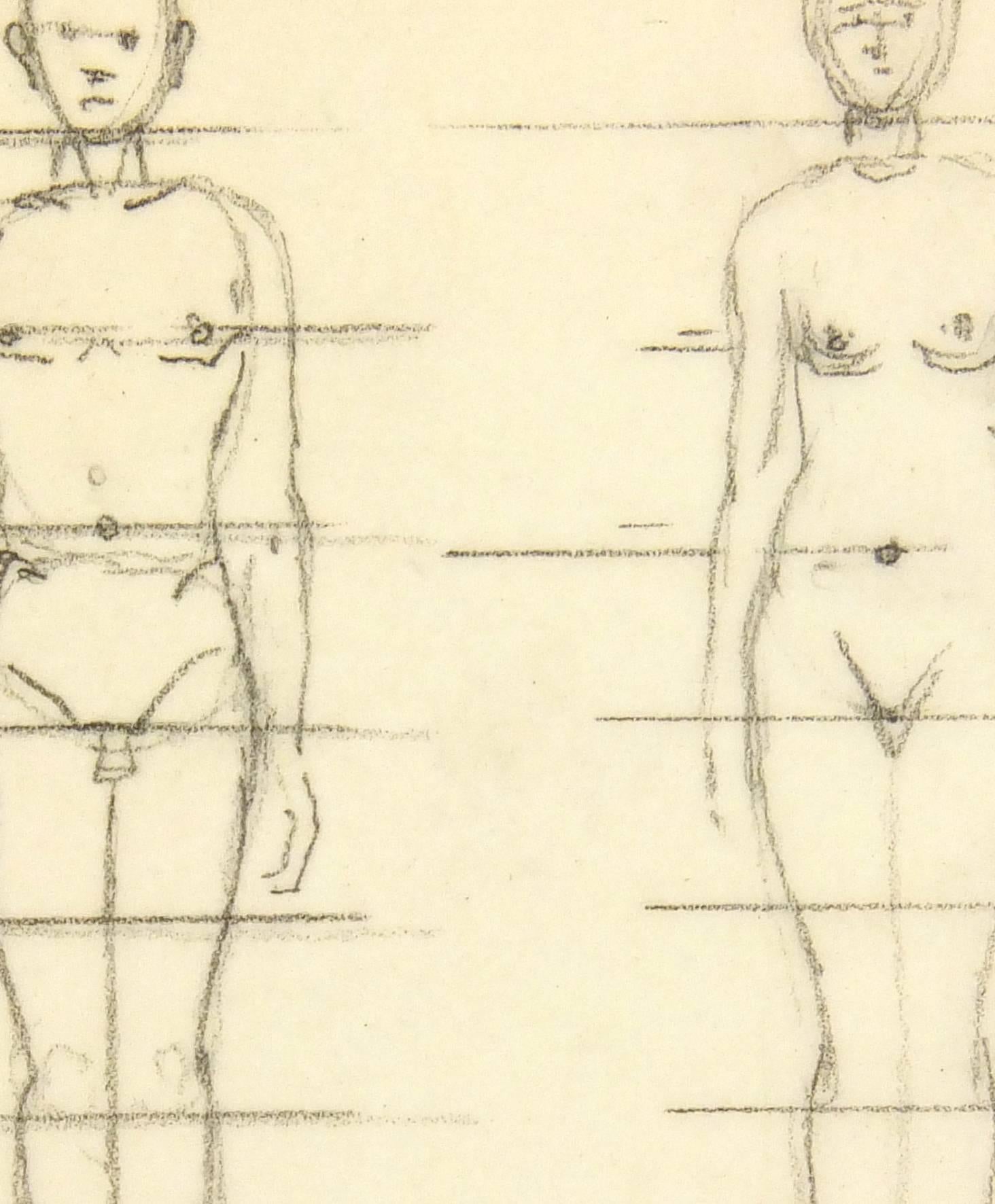 Nudes – Profilskizzen II – Art von Werner Bell