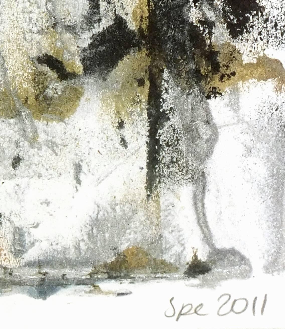 Contrast in Space Abstract - Painting by Spe 