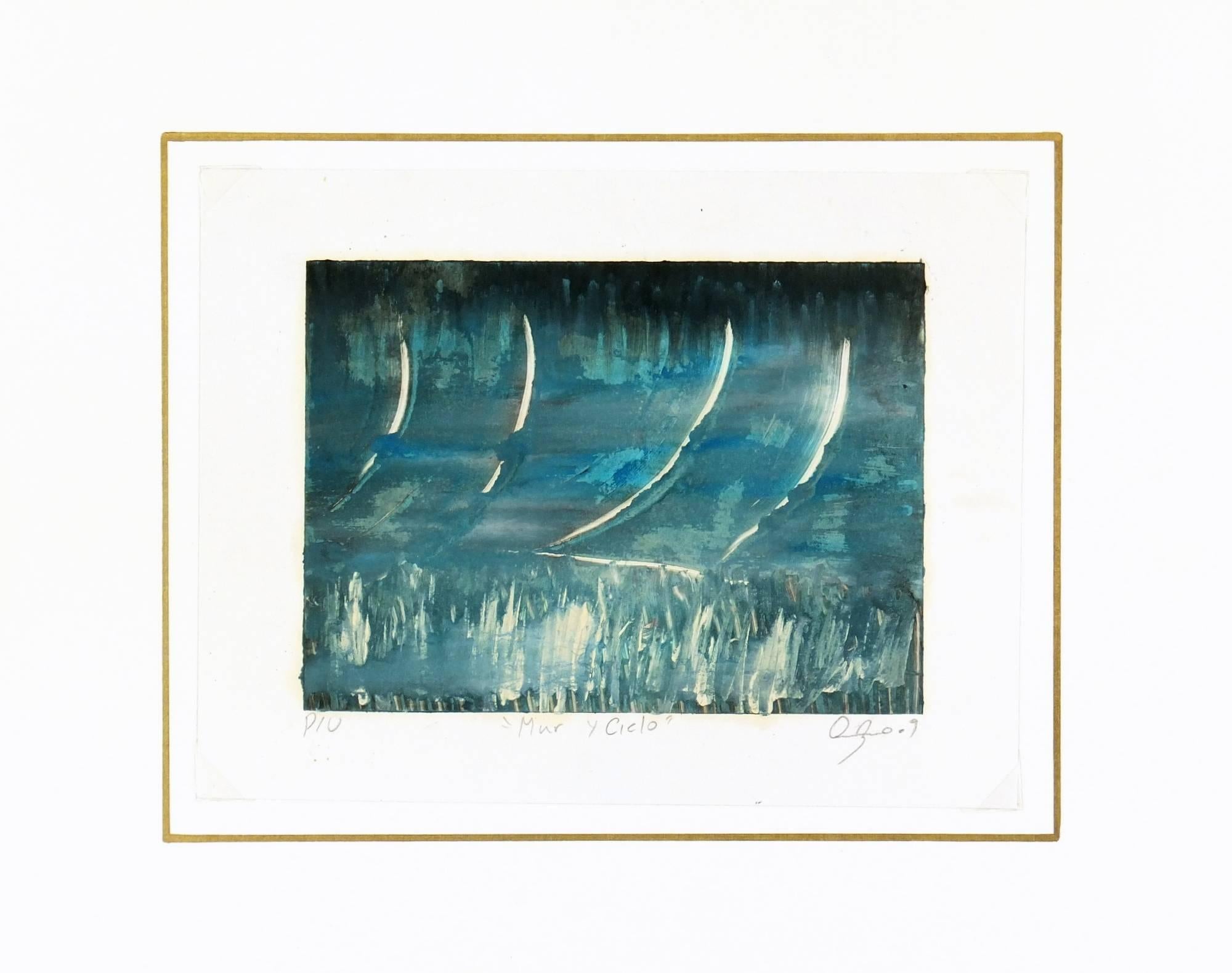 Pintura abstracta titulada 