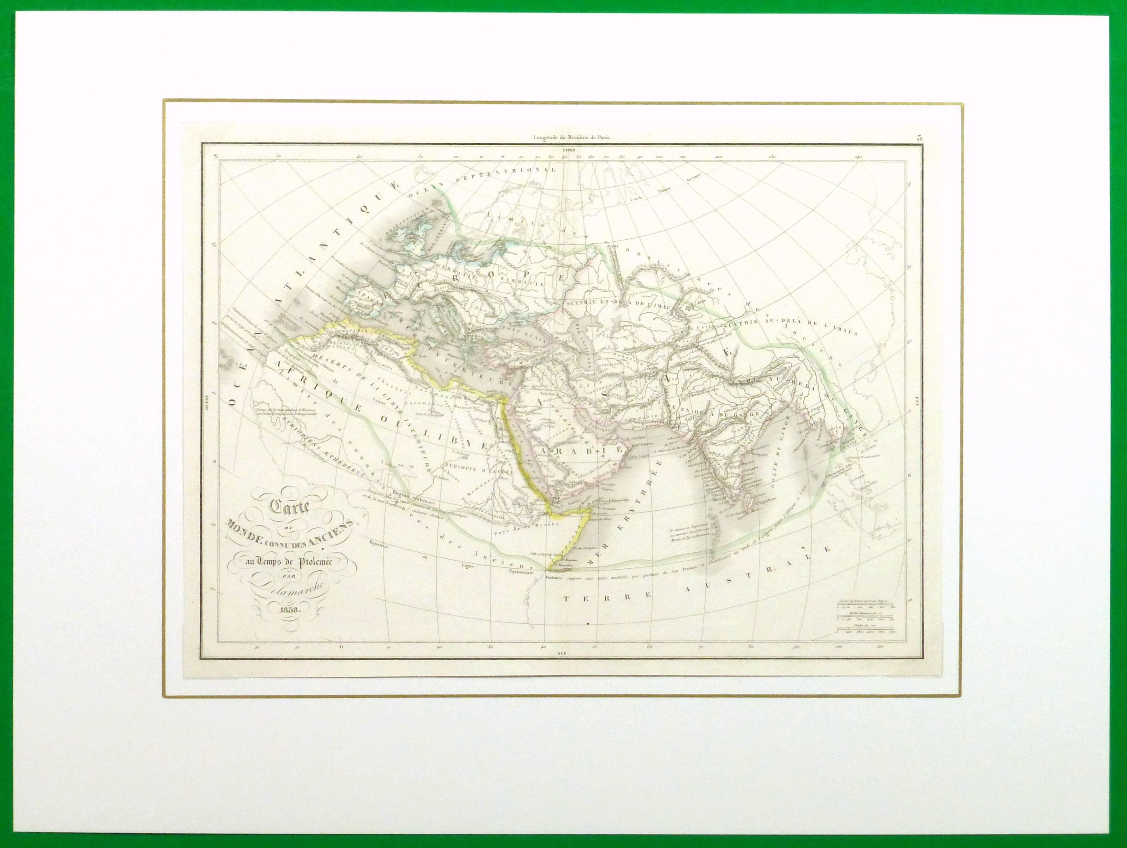 Mappa del mondo antico - Print Bianco di Unknown