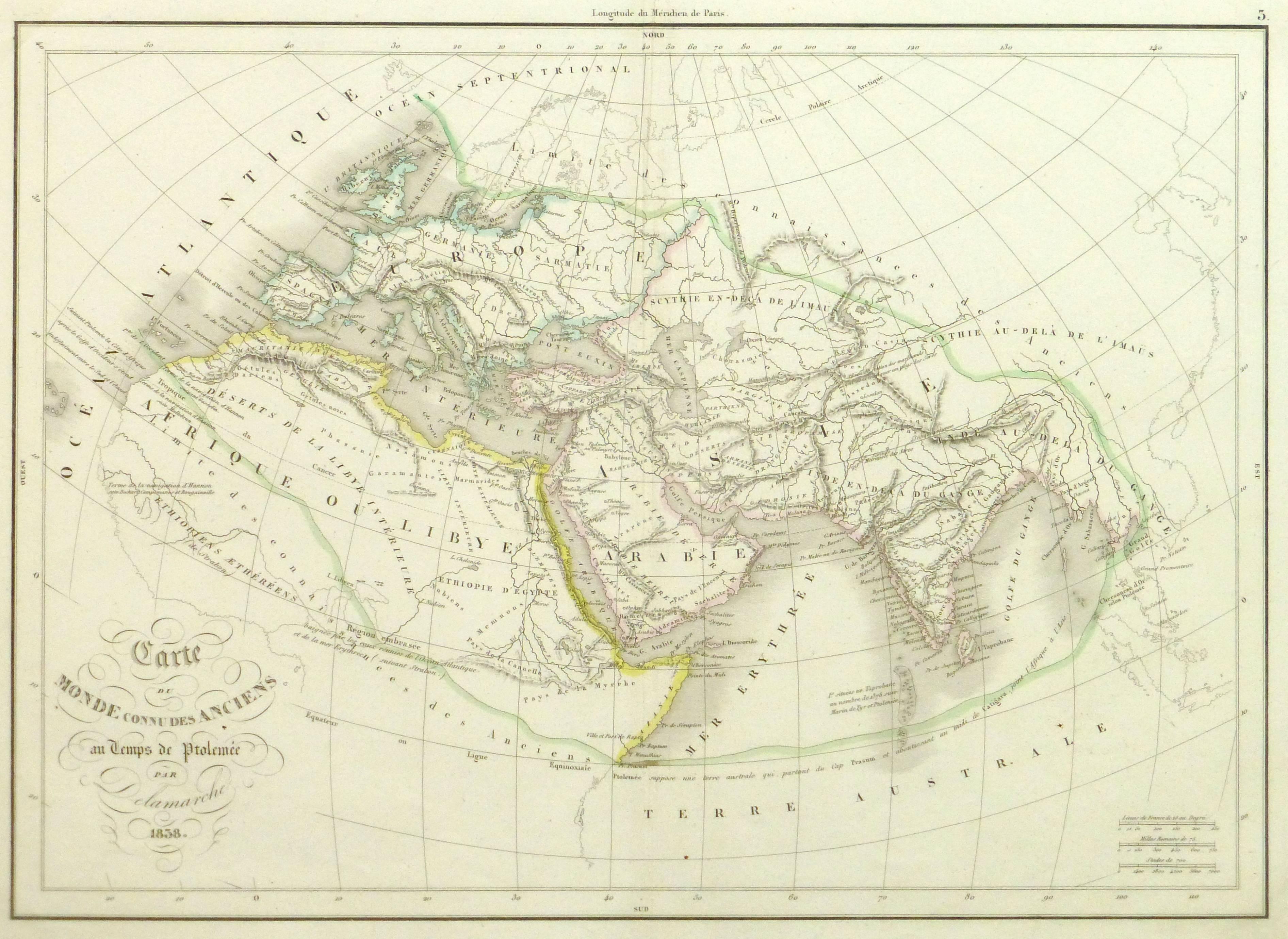Mappa del mondo antico