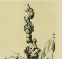 Vintage Architecture Etching