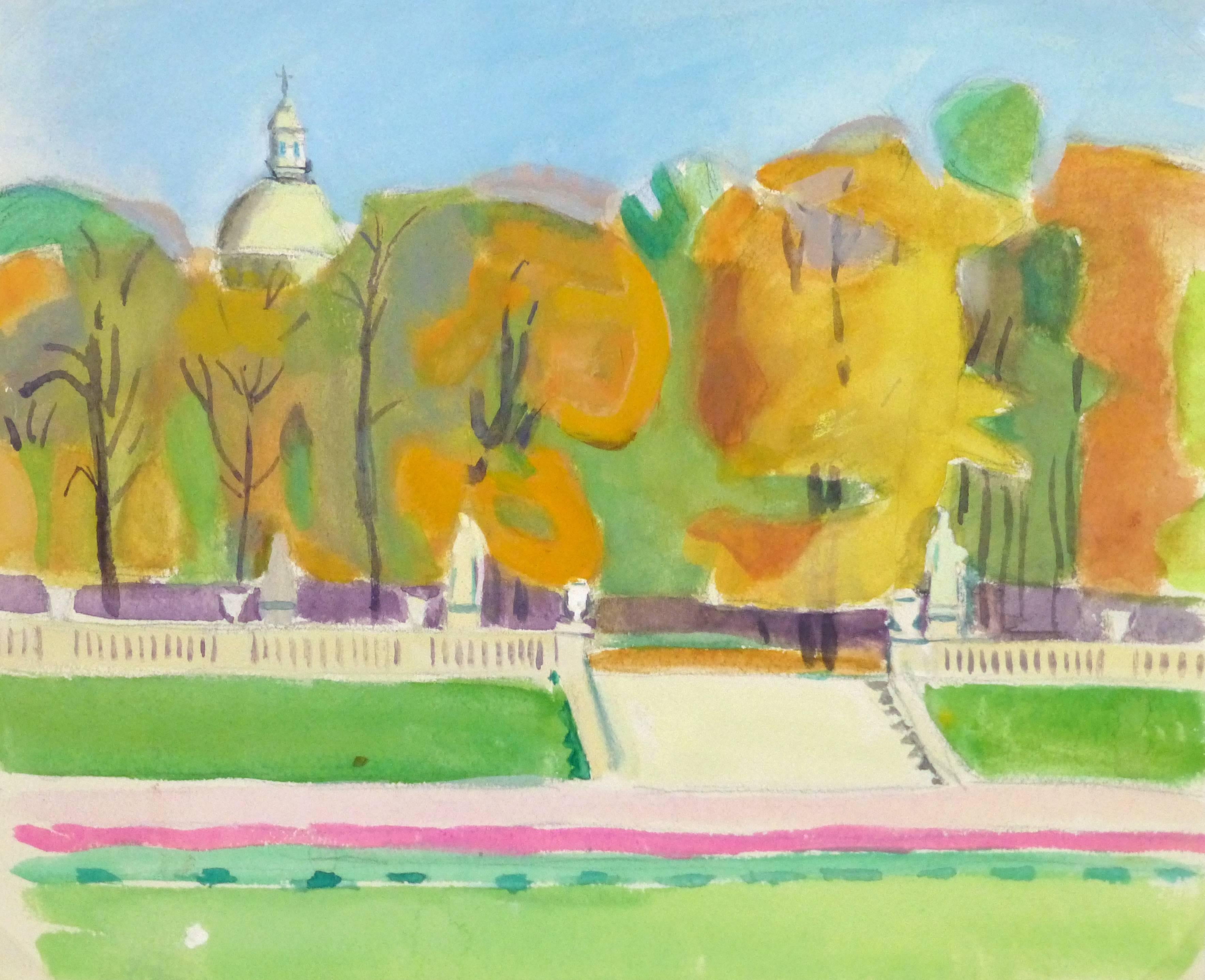 Madeleine Scali Landscape Art - Jardins du Luxembourg, Paris