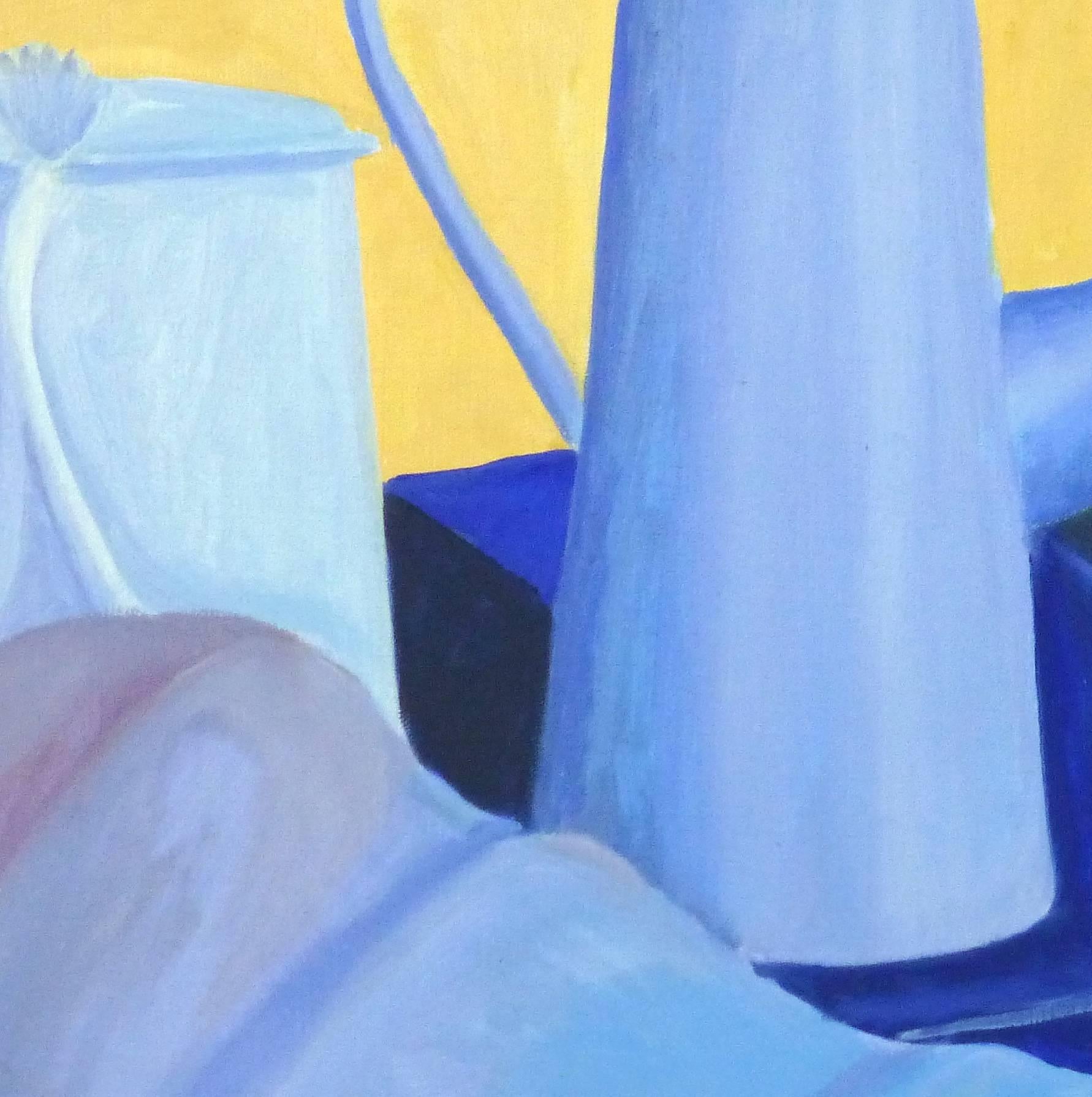 Stillleben – Studie in Blau – Painting von Unknown