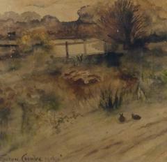 Vintage Watercolor Landscape - Low Country