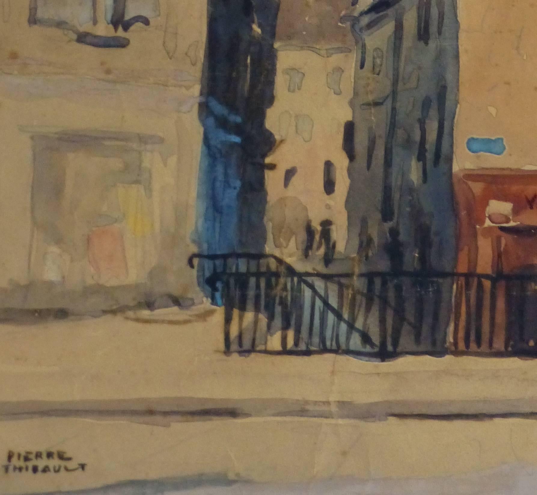 Paris - Rue des Chantres - Art by Pierre Thibault