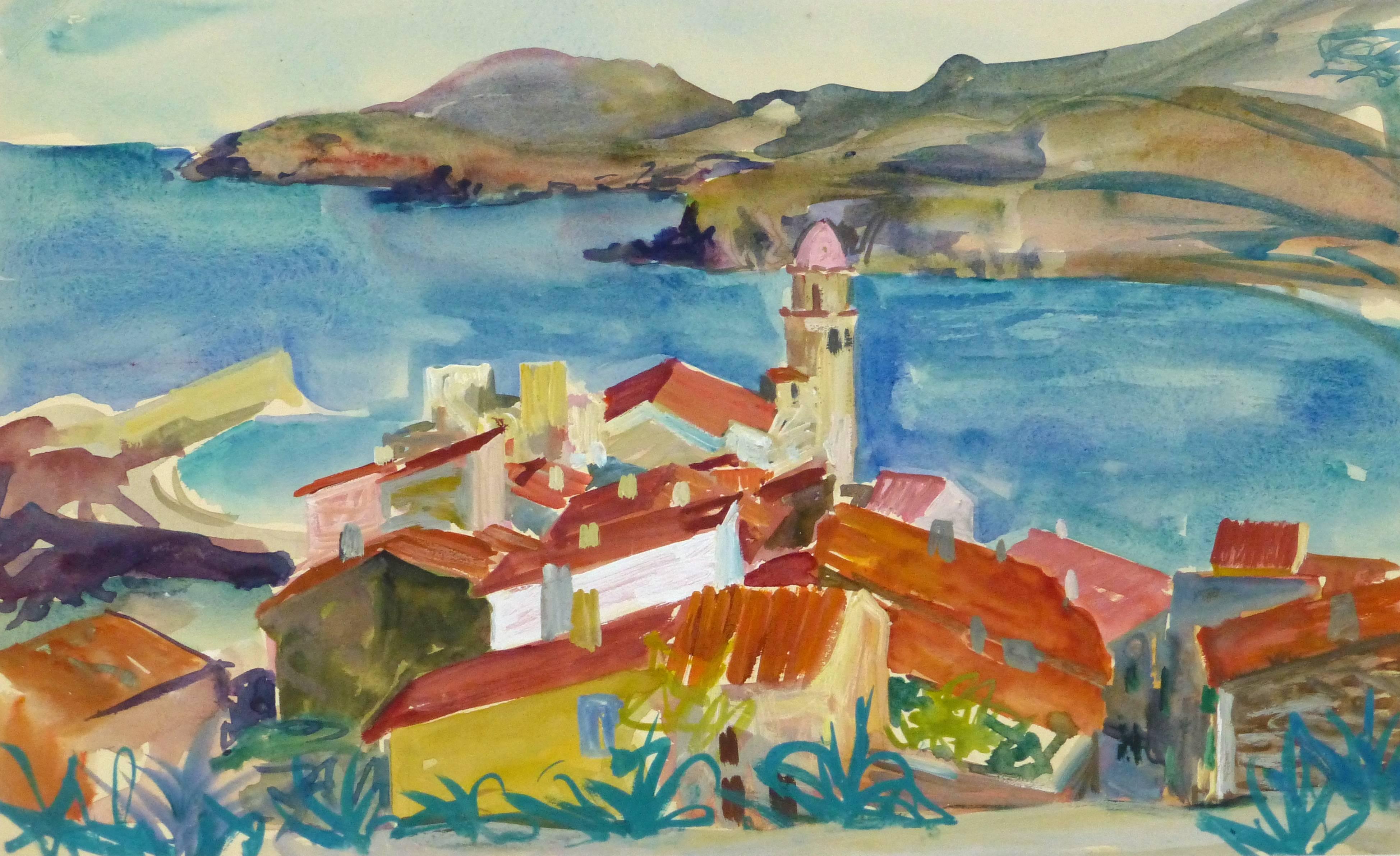 Stephane Magnard Landscape Art - Mediterranean Coast