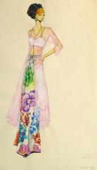 Paris Couture Fashion Sketch