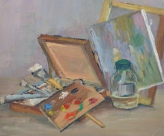 Vintage Oil Still Life - Artist's Palette