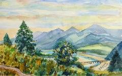 Vintage Watercolor Landscape - Inntal