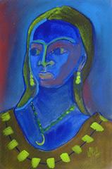 Modern Gouache Portrait - Gauguin's Ladies