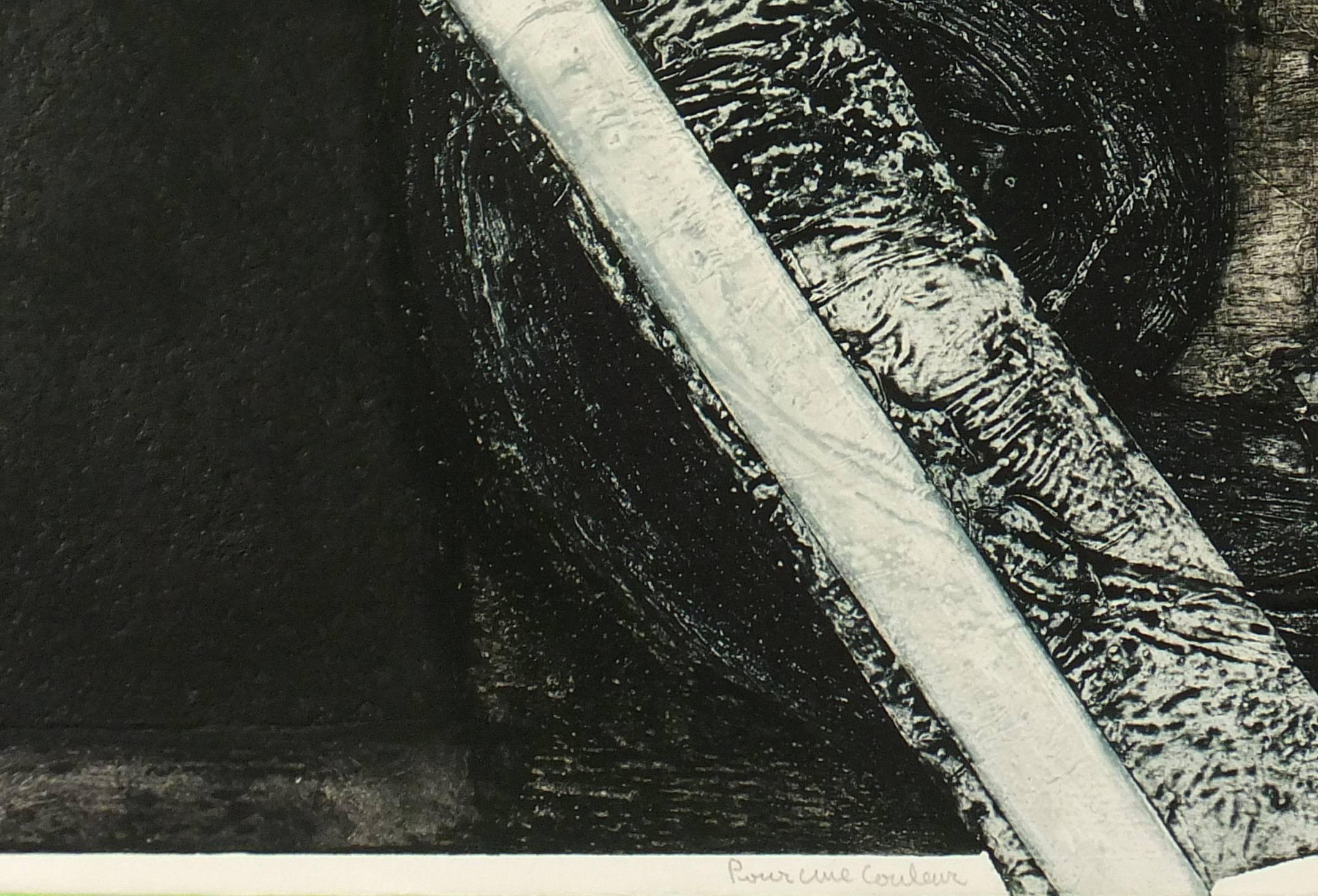 Vintage Französisch Abstrakt – Print von Francois Xavier Marange